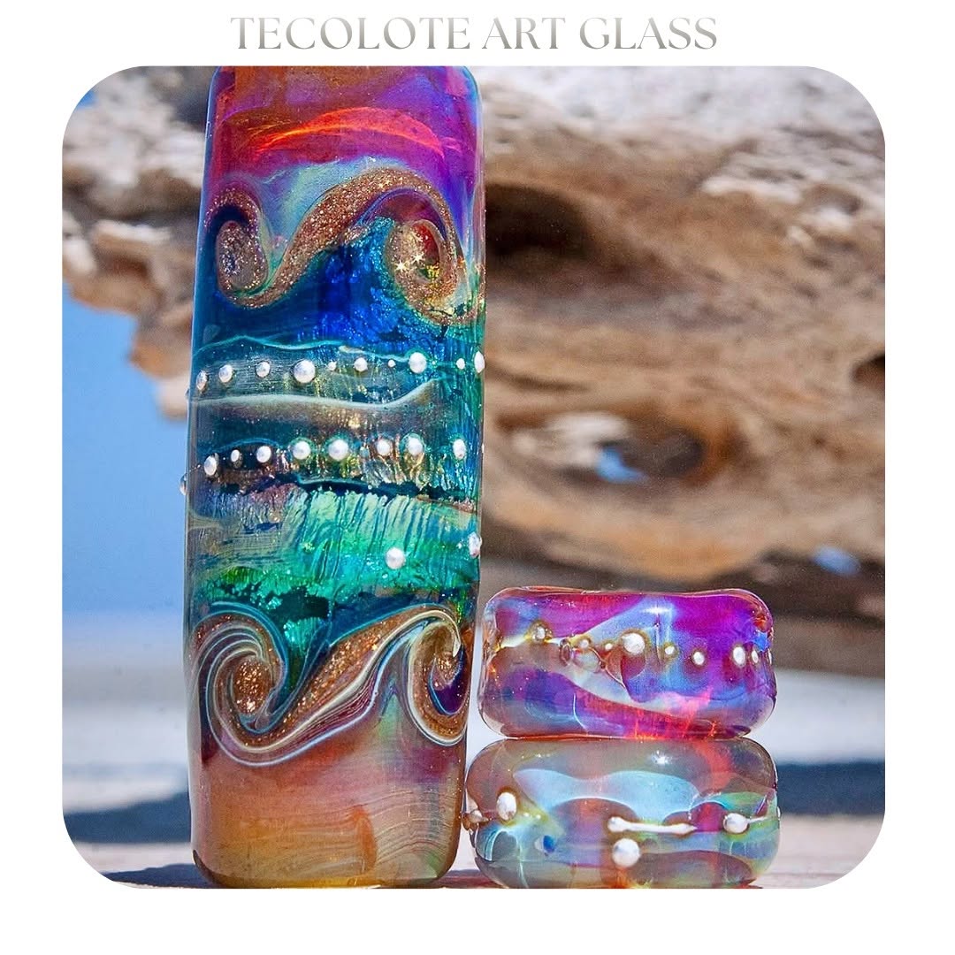 Aurora Gold- Art Glass lampwork Focal Bead - BHB Large Hole