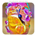 Desert Butterfly - Art Glass lampwork Focal Bead - BHB Large Hole