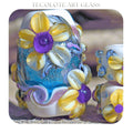 All Saints Bouquet - Art Glass lampwork Focal Bead - BHB Large Hole