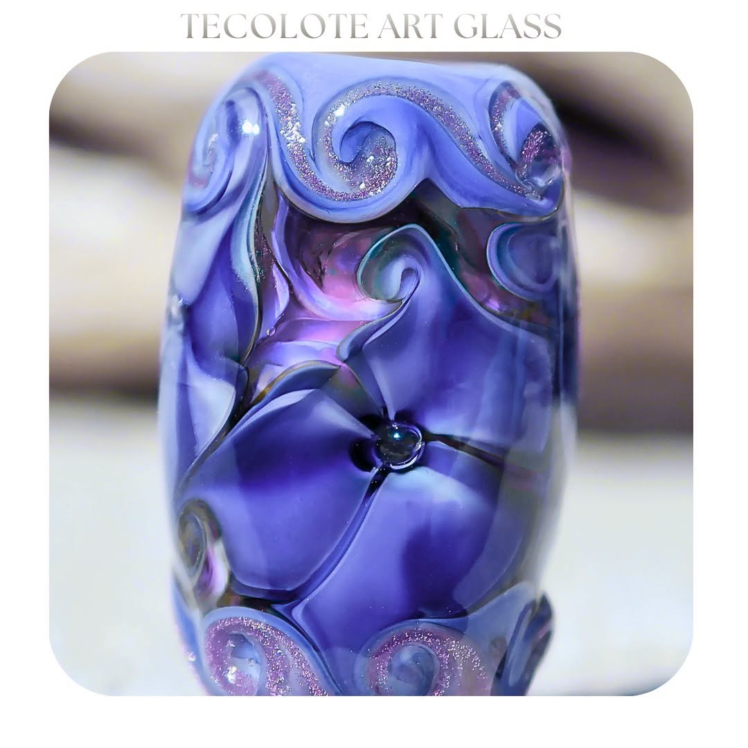 Goddess Blossom - Art Glass lampwork Focal Bead - BHB Large Hole