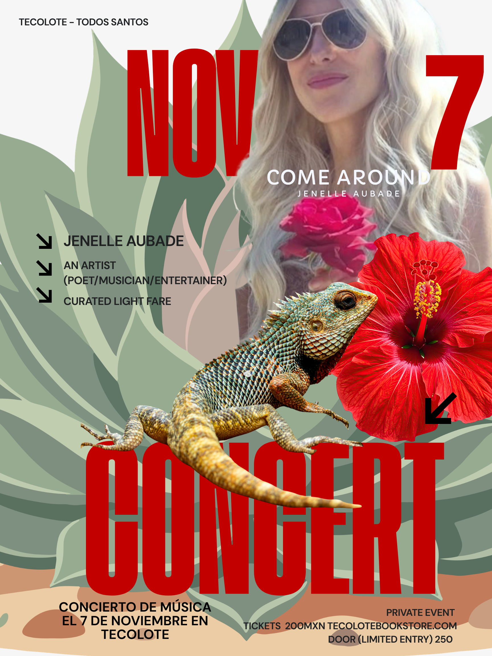 Jenelle Aubade After Hours Concert with Special Guests - November 7th 2026- Event Ticket