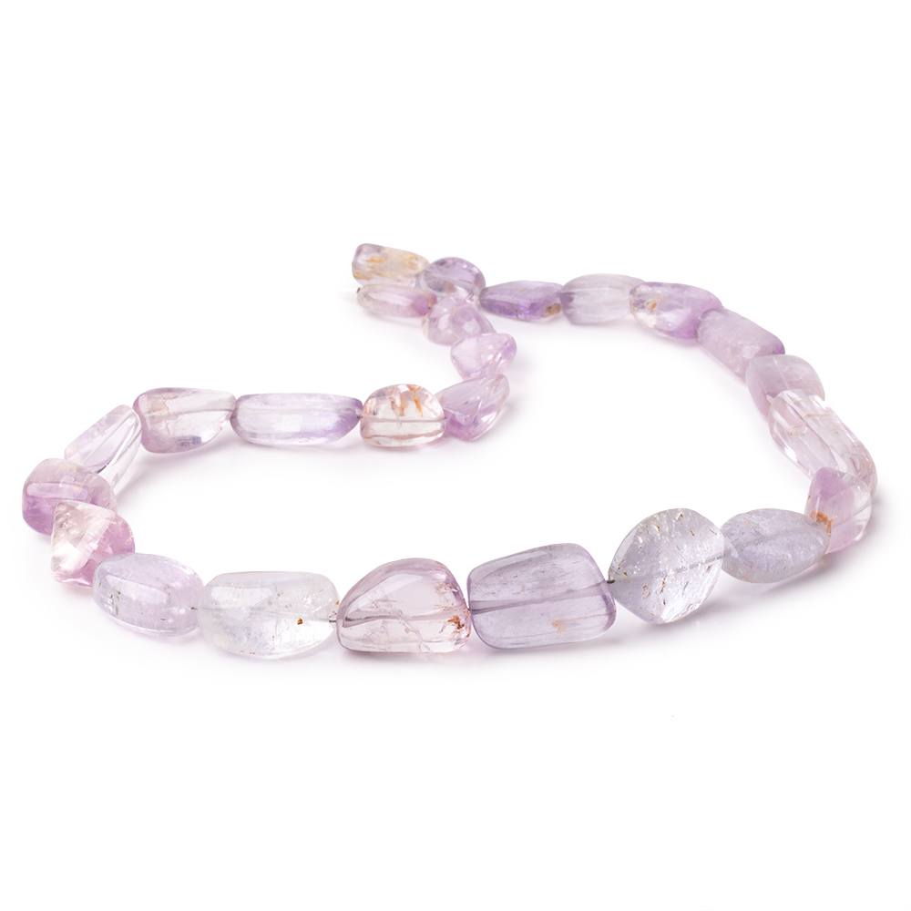 12x10-31x9mm Kunzite Plain Nugget Beads 18 inch 26 pieces