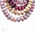 Boho Pearl Tumbled Organics in four color-ways  - Art Glass Lampwork Bead Collection