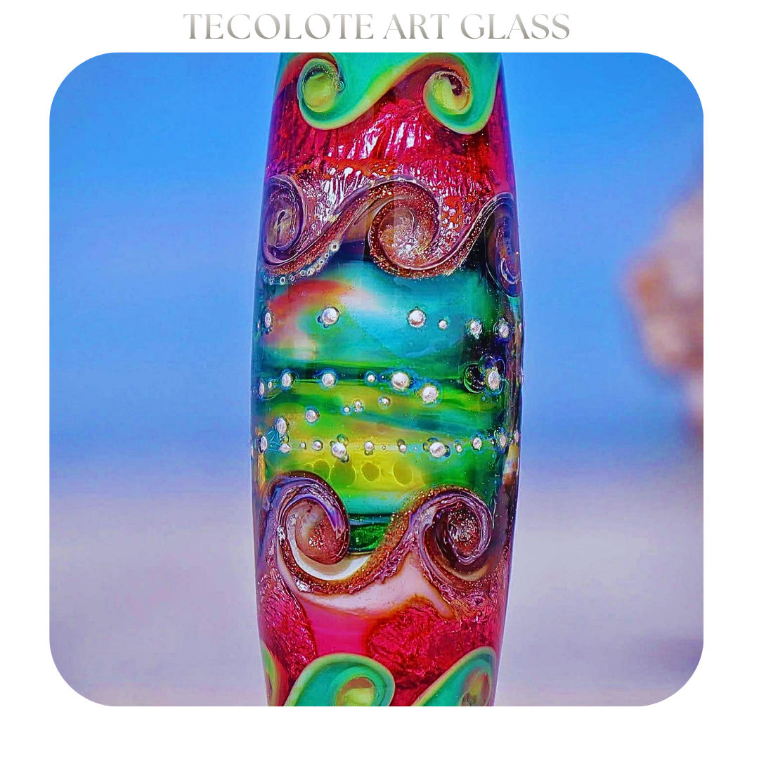 Paradise Watermelon - Art Glass lampwork Focal Bead - BHB Large Hole