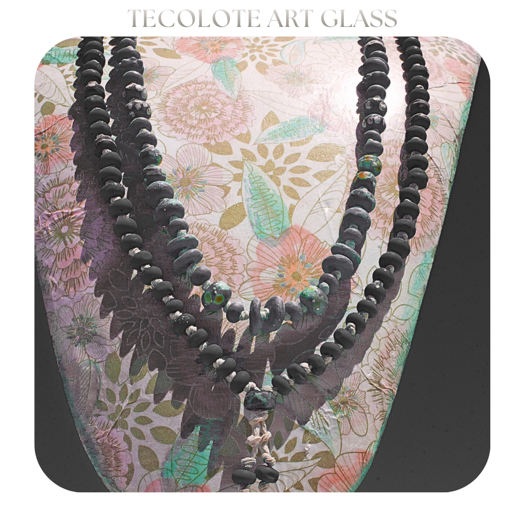 Mission Garden Artisan Necklace Strand - Knotted Art Glass by Jenelle Aubade