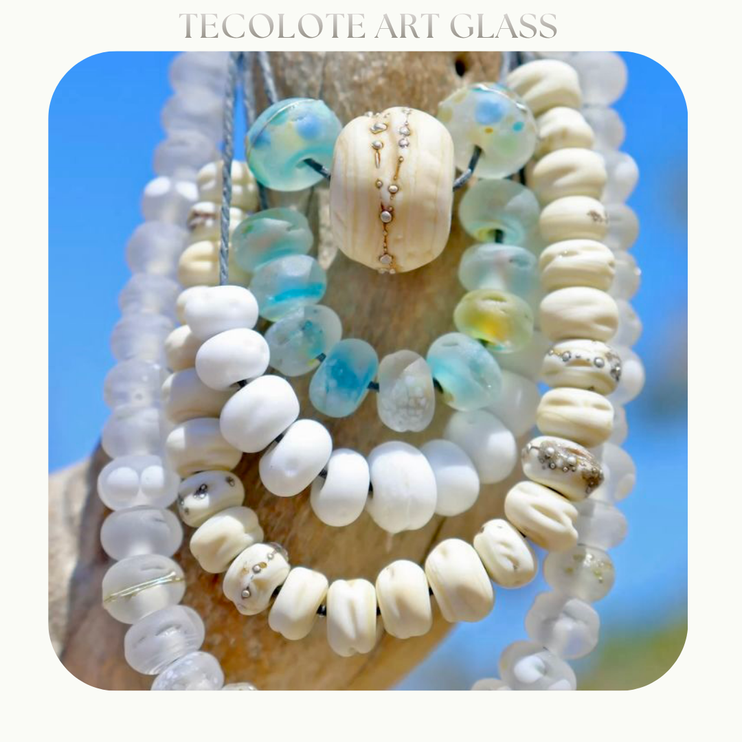 Bay Breeze - Glass Lampwork Bead Set