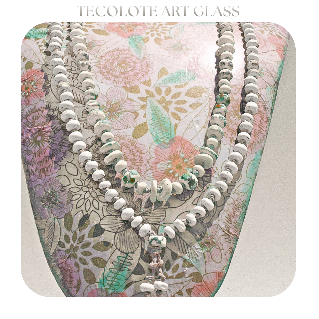 Mission Garden Artisan Necklace Strand - Knotted Art Glass by Jenelle Aubade