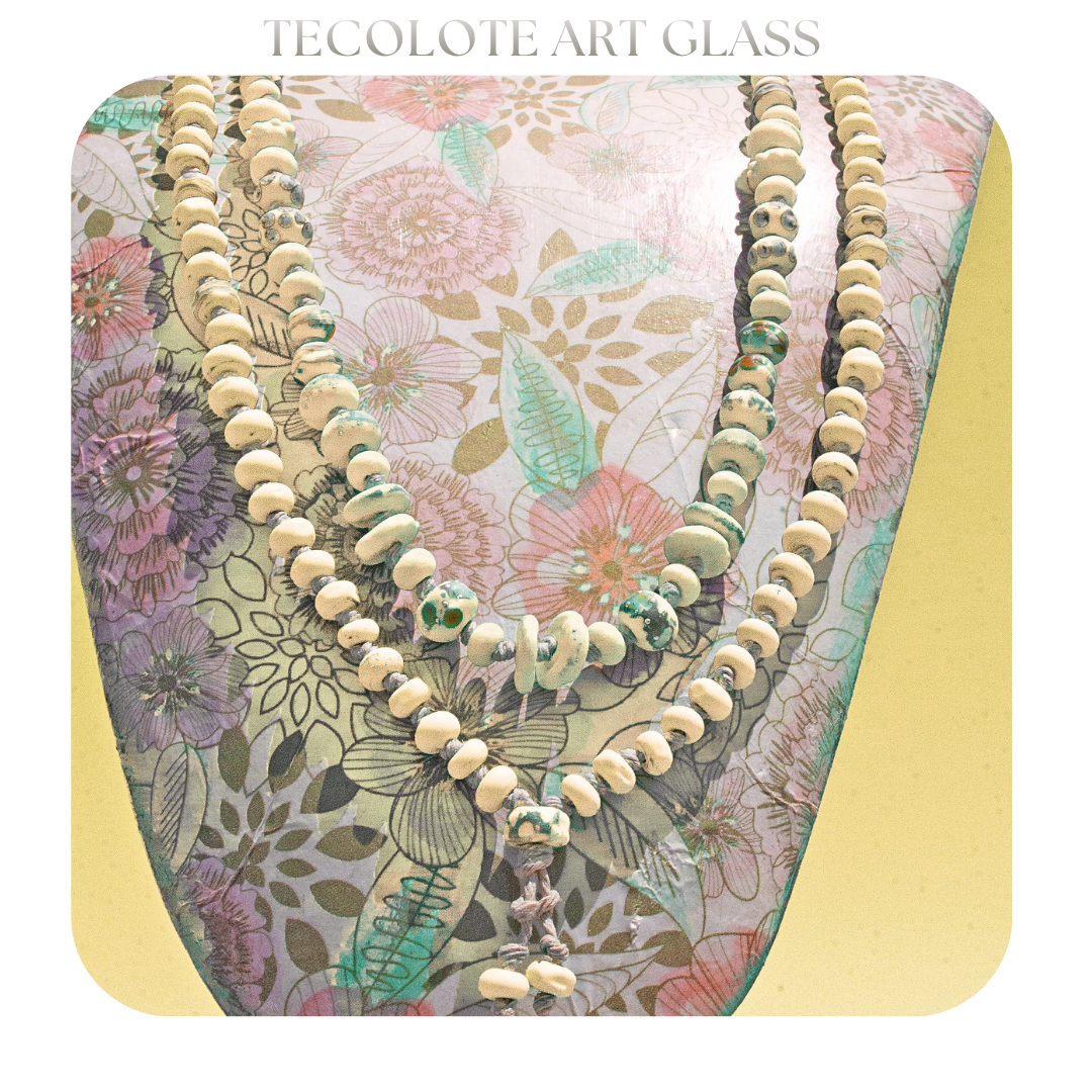 Mission Garden Artisan Necklace Strand - Knotted Art Glass by Jenelle Aubade