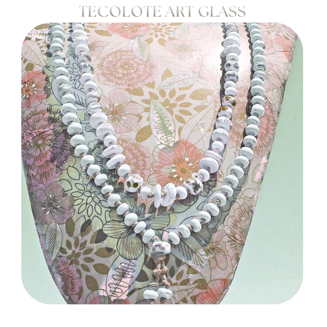 Mission Garden Artisan Necklace Strand - Knotted Art Glass by Jenelle Aubade
