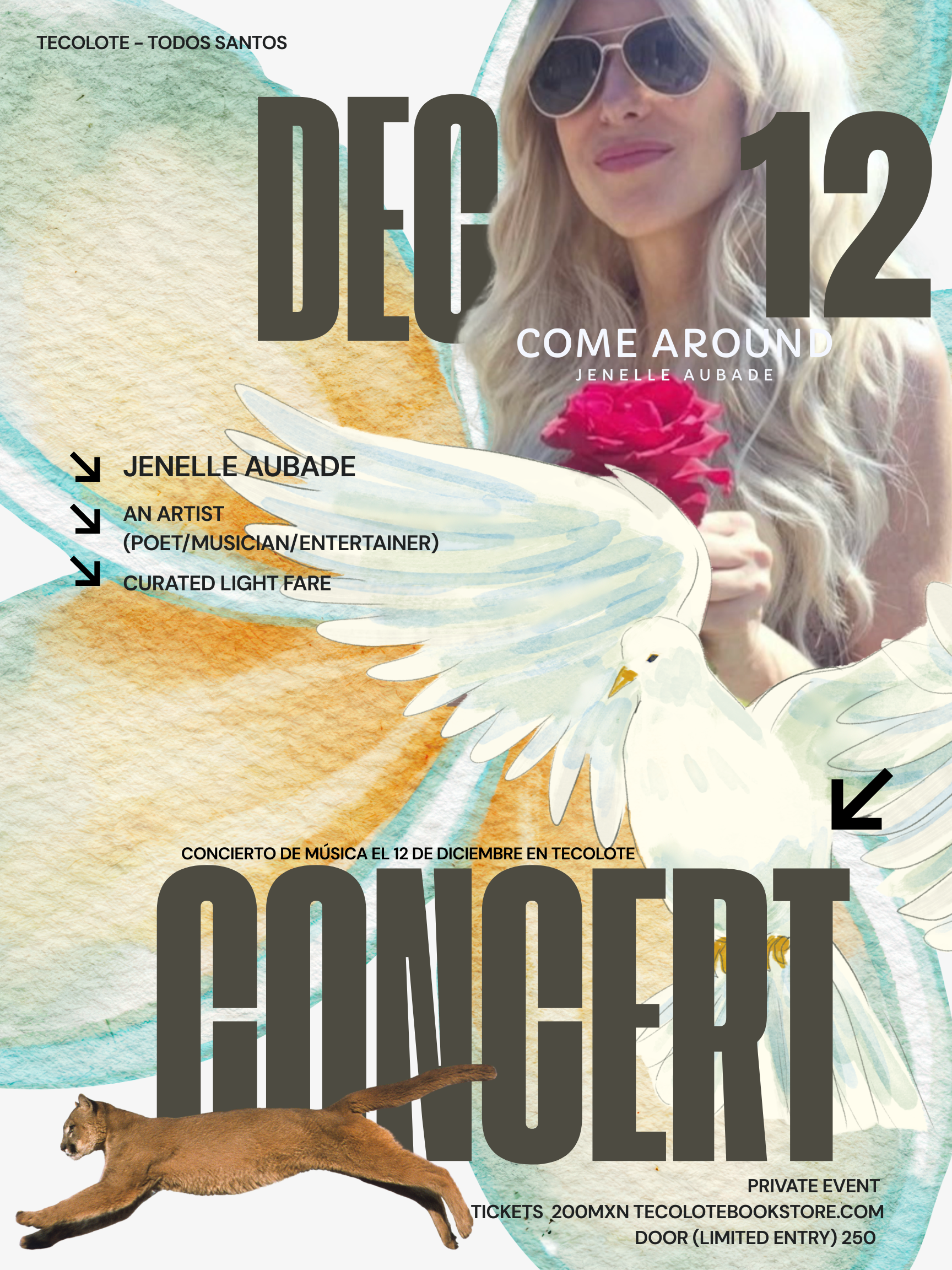Jenelle Aubade After Hours Concert with Special Guests - December 12th 2026- Event Ticket