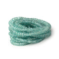 3-5.5mm Teal Green Kyanite Faceted Rondelle Beads 16 inch 150 pieces AA