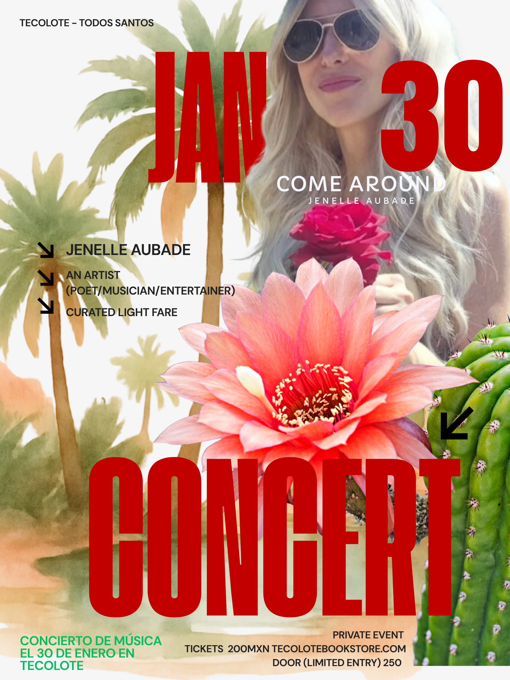 Jenelle Aubade After Hours Concert with Special Guests - January 30th 2027- Event Ticket