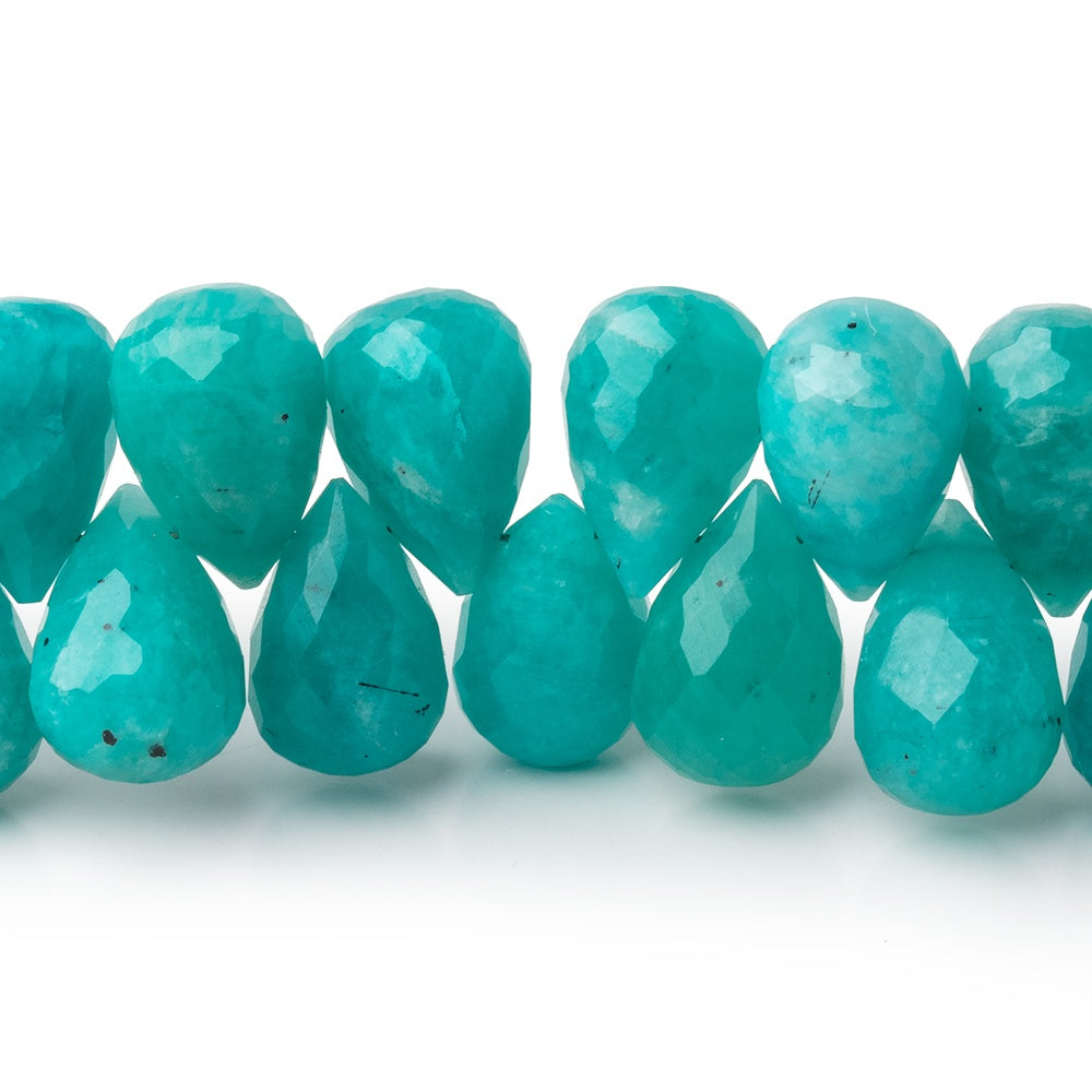 12x8mm Amazonite Faceted Tear Drop Beads 8 inch 50 pieces AA