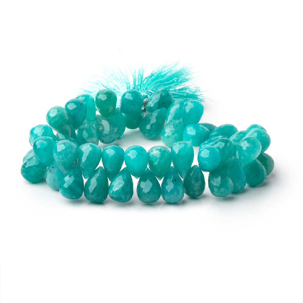 12x8mm Amazonite Faceted Tear Drop Beads 8 inch 50 pieces AA