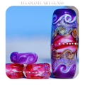Island Ring - Art Glass lampwork Focal Bead - BHB Large Hole