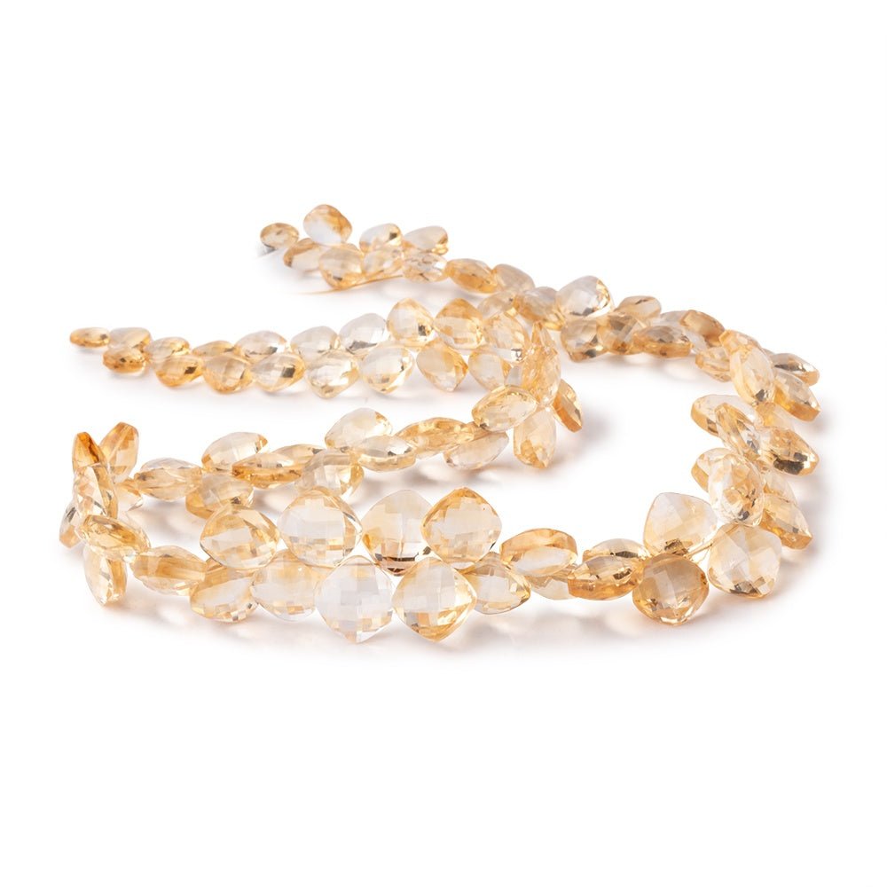 5-10mm Citrine Faceted Pillow Beads 16 inch 98 pieces