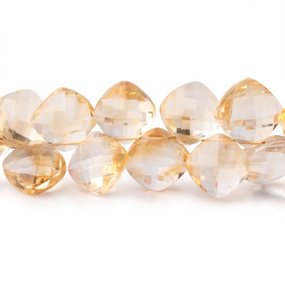 5-10mm Citrine Faceted Pillow Beads 16 inch 98 pieces
