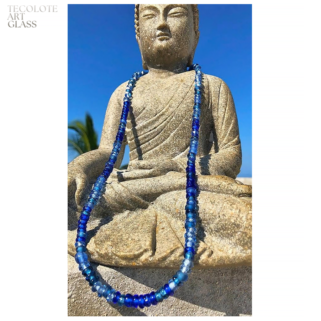 Upcycled Corralejo Organic Accents -  Art Glass Lampwork Beads made from Bottle Glass