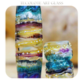 Seashell Song - Art Glass lampwork Focal Bead - BHB Large Hole
