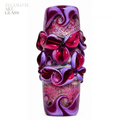 Baja Floral Love Focal Charms - Art Glass Lampwork Bead Collection - Large Hole for Show Lead