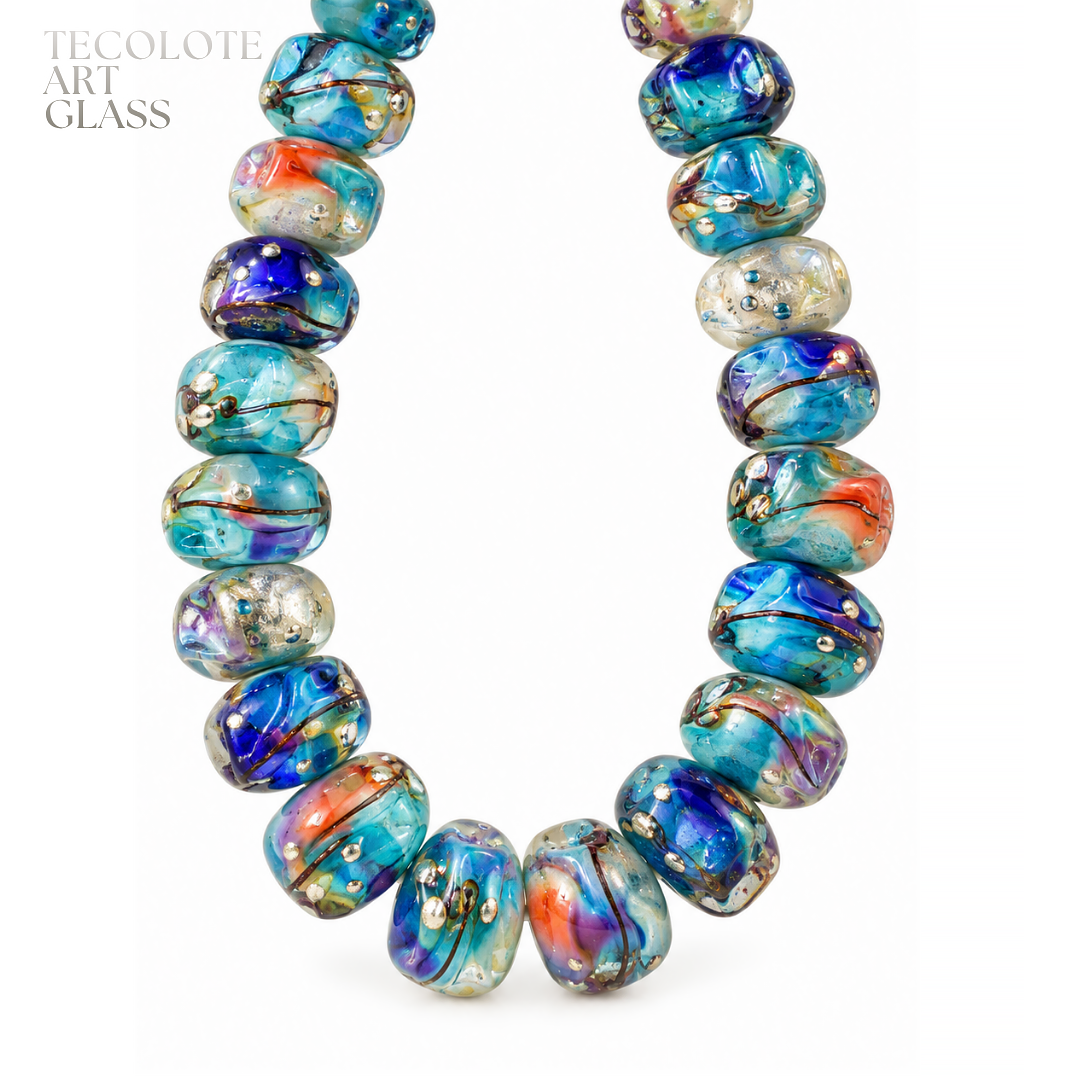 Baja Crystal Bouquet Accents - Art Glass Lampwork Bead Collection
