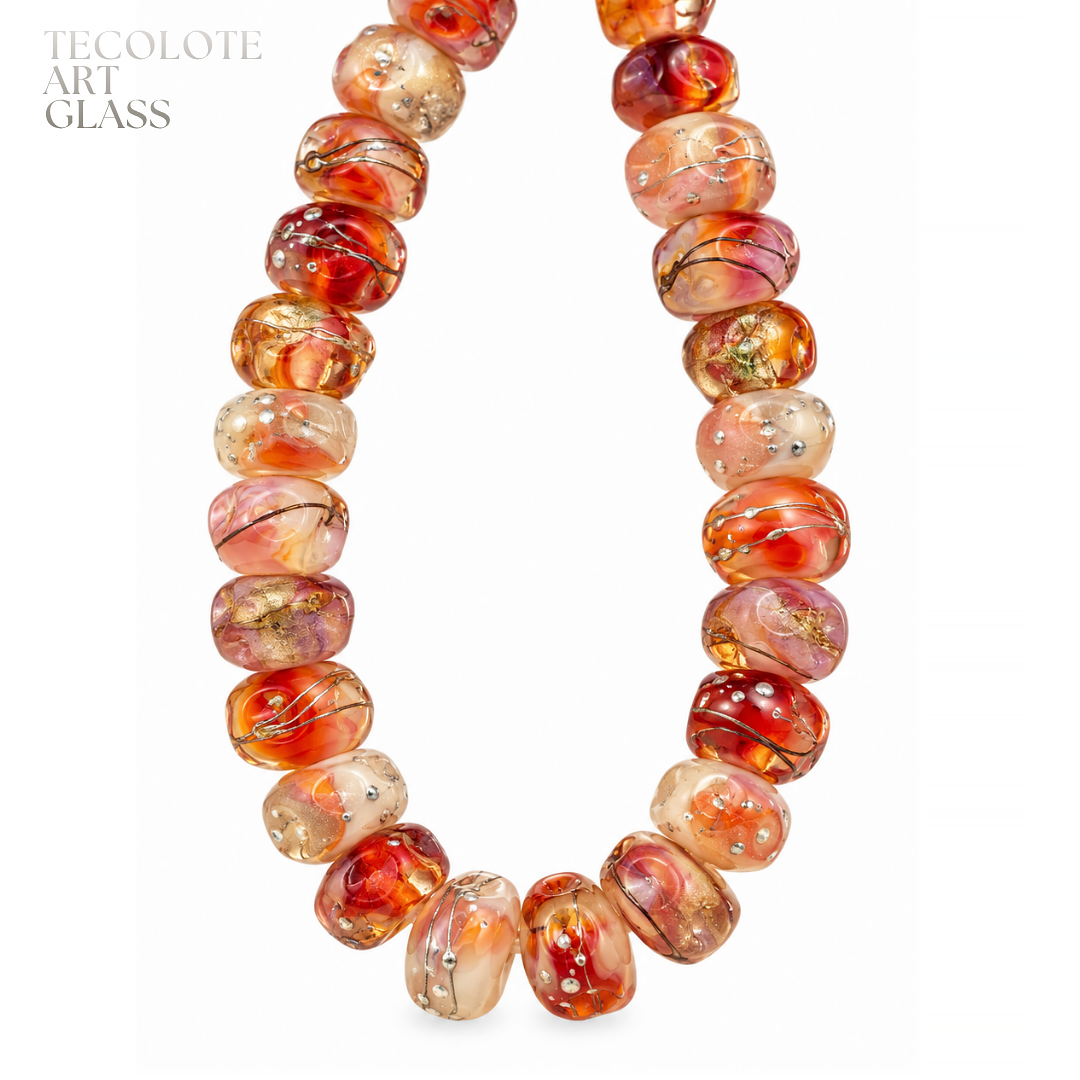 Baja Crystal Bouquet Accents - Art Glass Lampwork Bead Collection