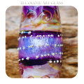 San Lucas Violet Art Glass lampwork Focal Bead - BHB Large Hole