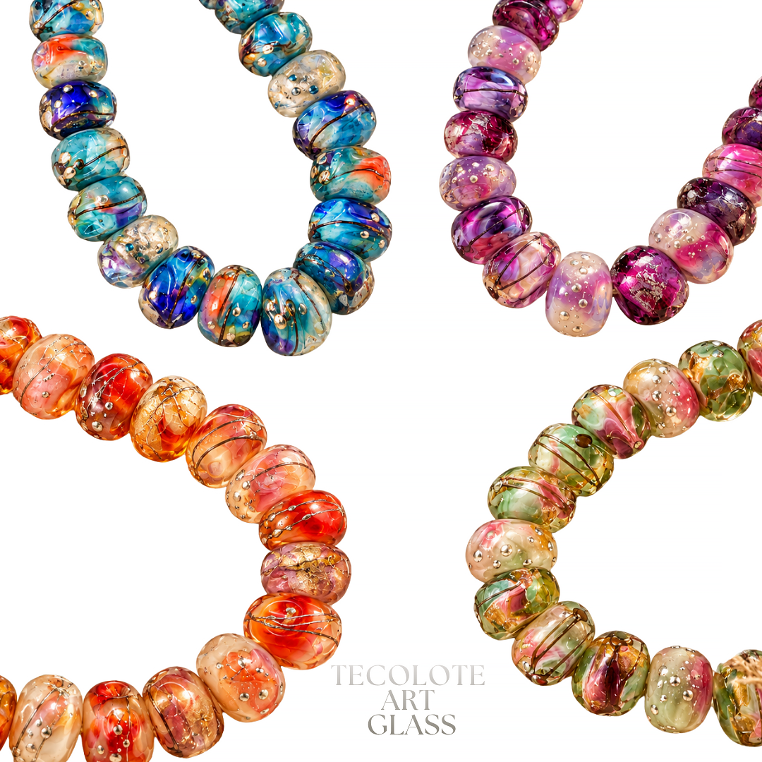Baja Crystal Bouquet Accents - Art Glass Lampwork Bead Collection