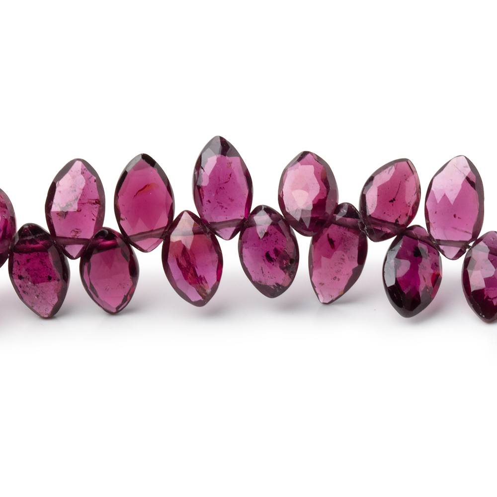 6x4-9x5mm Purple Garnet Faceted Marquise Beads 8 inch 54 pieces AA