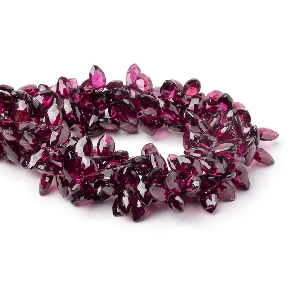 6x4-9x5mm Purple Garnet Faceted Marquise Beads 8 inch 54 pieces AA