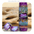 Bohemian Wisteria - Art Glass lampwork Focal Bead - BHB Large Hole