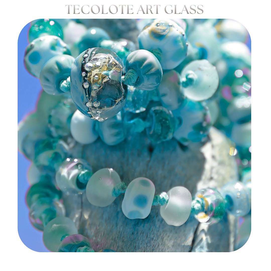 Turquoise Beach Collection - Art Glass lampwork Beads