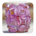 Aloha Blossoms - Art Glass lampwork Focal Bead - BHB Large Hole