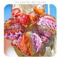 Grapefruit Gypsy - Art Glass Lampwork Focal Bead Set - Button Sprees & Accents
