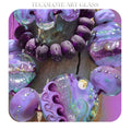 Bohemian Moonlighting - Art Glass Lampwork Focal Bead Set - Button Sprees & Accents