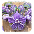 Arroyo Flowers - Art Glass Lampwork Focal Bead Set