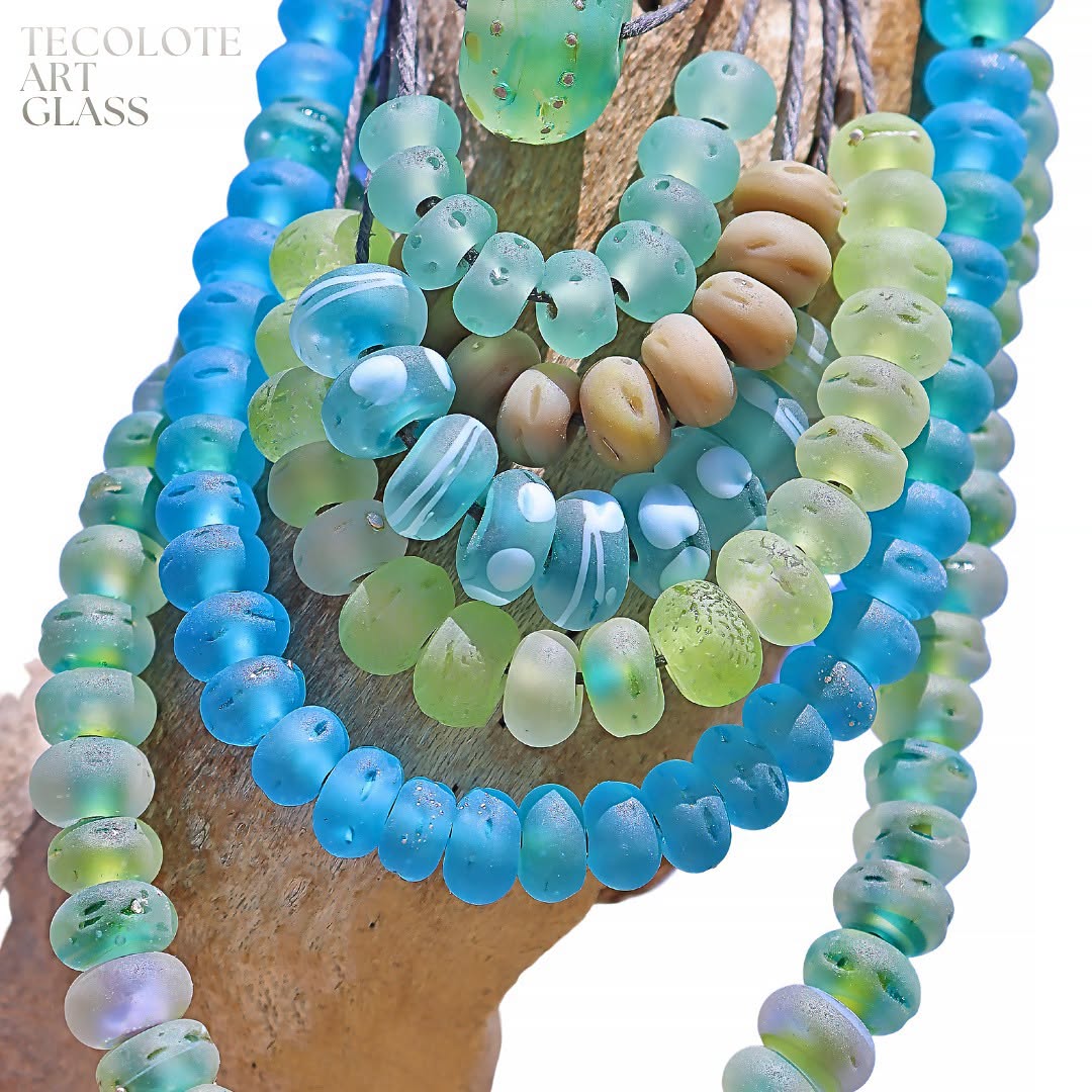 Sunbelt Tide  Collection - Art Glass lampwork Beads