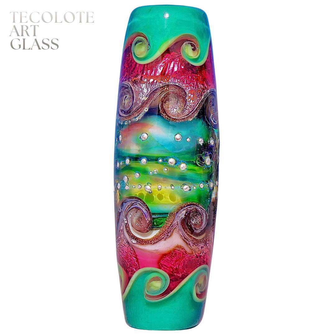 Sangria in Paradise  Art Glass lampwork Focal Bead - BHB Large Hole - Show Lead beads