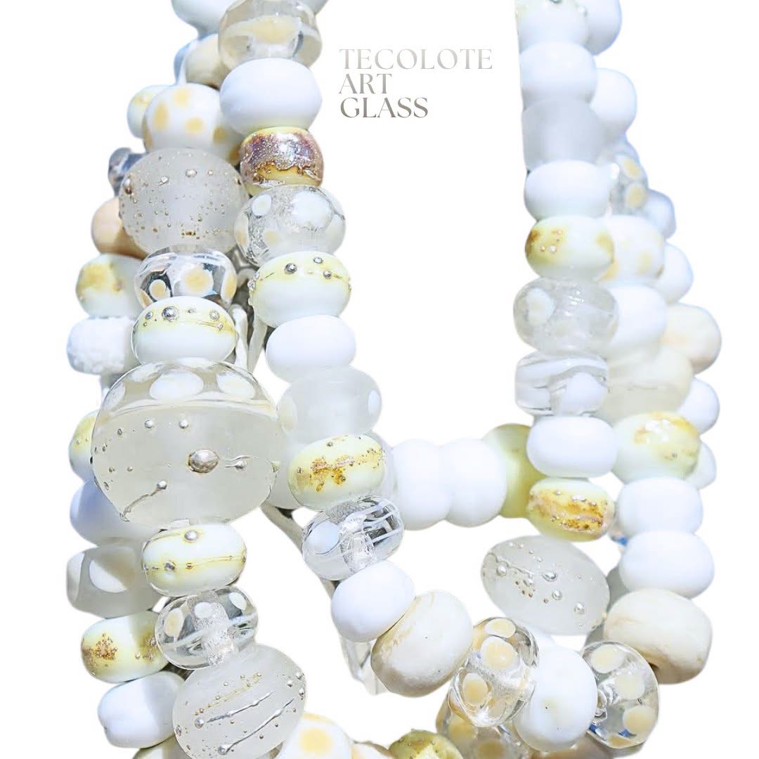 Santiago Sea Foam Collection - Art Glass lampwork Beads