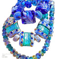 Oceana Art Glass Editorial Lampwork Focal Nugget Bead Set