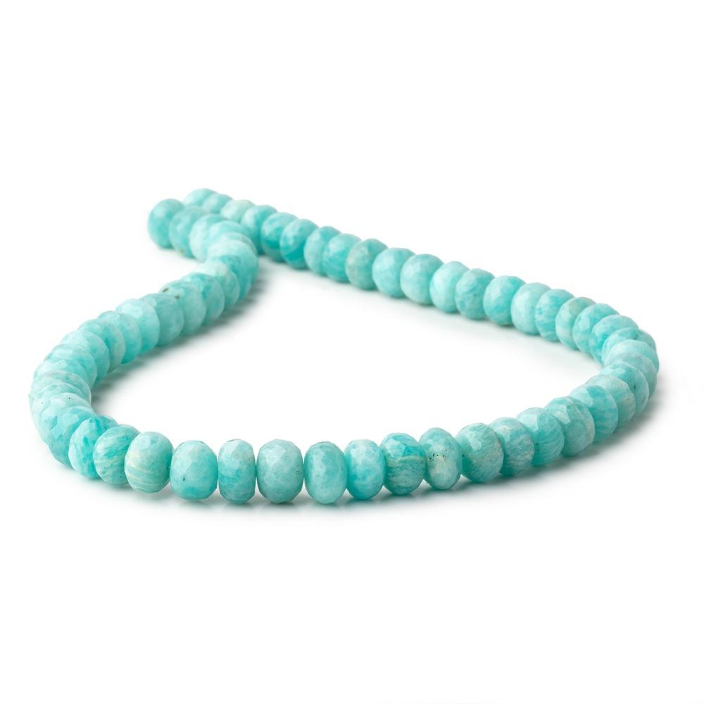 8-8.5mm Amazonite Faceted Rondelle Beads 13.5 inch 60 pieces