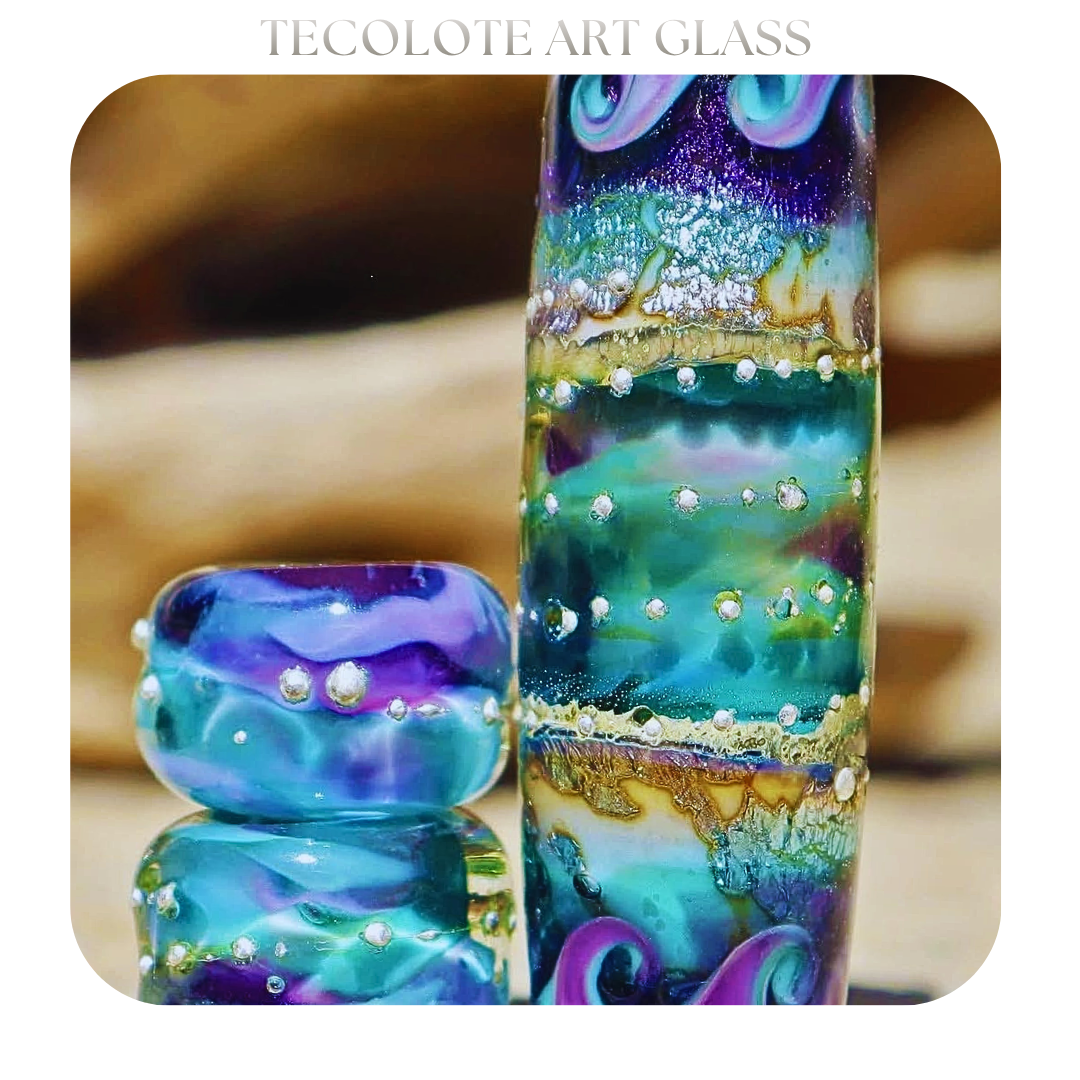 Cortez Mirage - Art Glass lampwork Focal Bead - BHB Large Hole