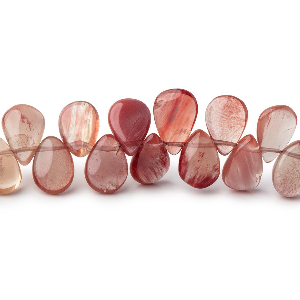 8x7-10x7mm Andesine Plain Pear Beads 8 inch 48 pieces