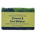Handmade Goat Milk Soap | Hydrating With Antioxidants | Tropical Coconut & Lime Verbena Scent