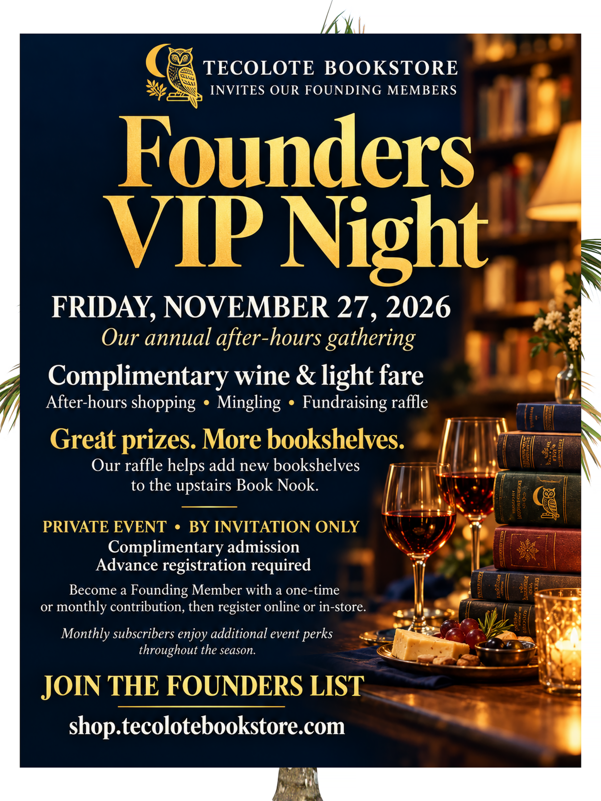 FOUNDING MEMBER VIP Party Friday November 27th - Ticket
