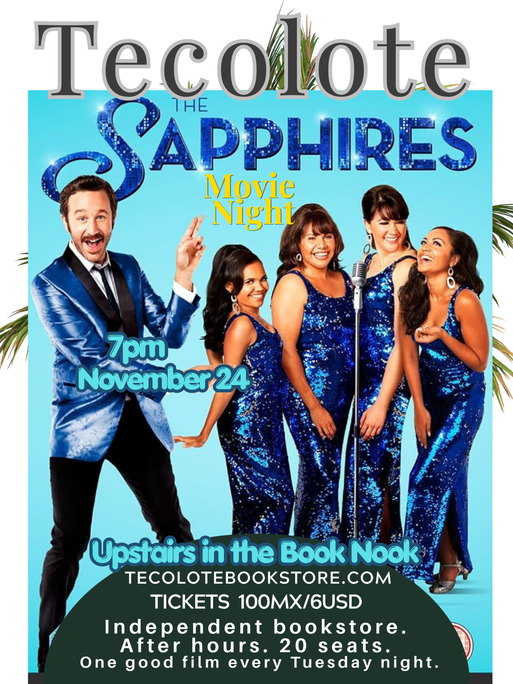 Movie Night in the Book Nook - November 24th 2026 - The Sapphires - Event Ticket