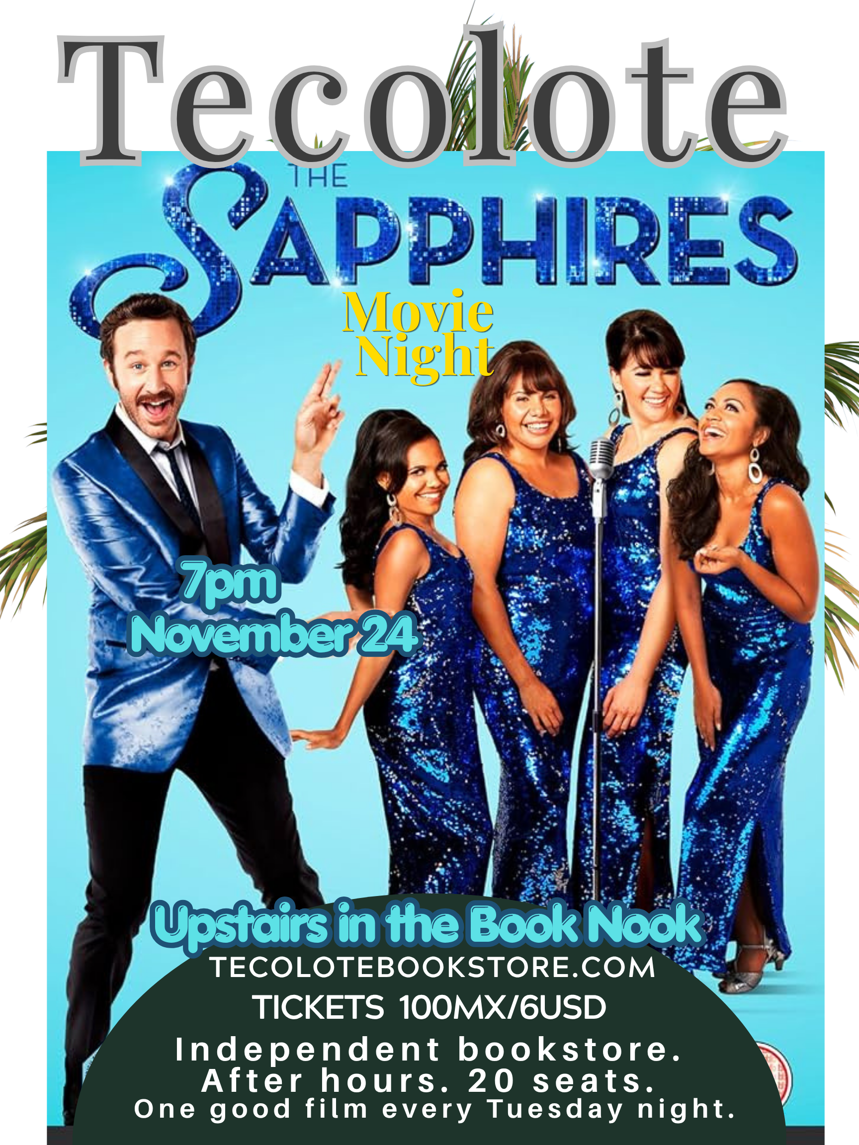 Movie Night in the Book Nook - November 24th 2026 - The Sapphires - Event Ticket
