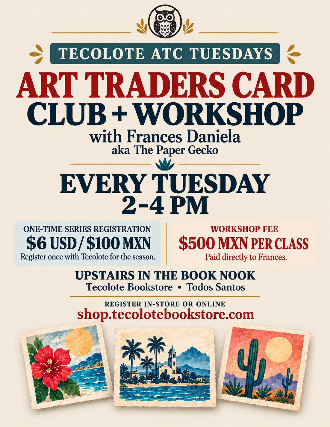 Art Card Traders Club & Class - Monthly with Frances Daniela - Registration