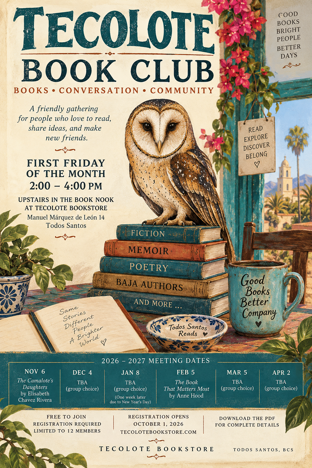 Book Club - Monthly with Alane Brown - Registration