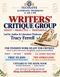 Writing Critique Group - Monthly with Tracy Ferrell - Registration